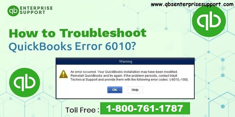 QuickBooks Error Code 6010 100 - How to Fix, Resolve It? - Featured Image