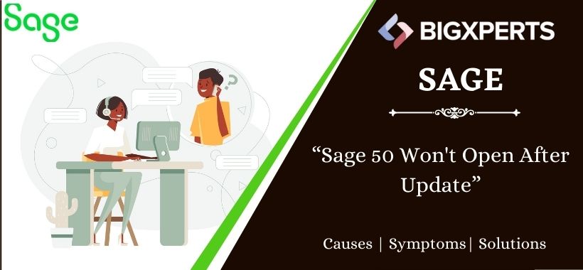 Sage 50 Won't Open After Update